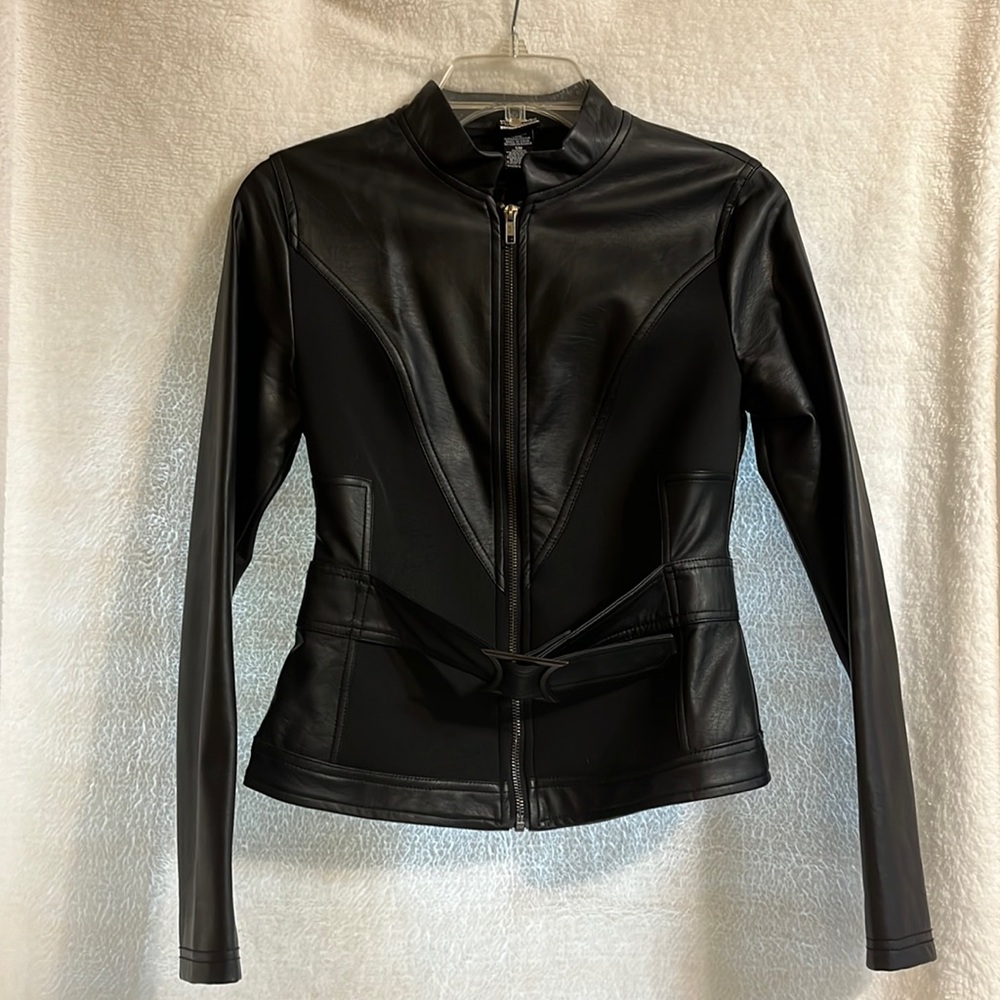 Marvel Her Universe Small Black Widow Faux Leather Jacket